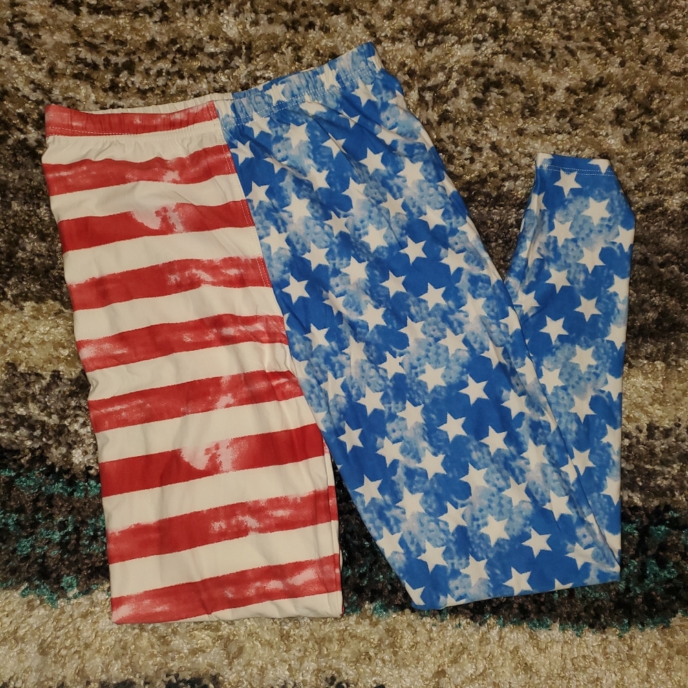 MyLala leggings OS. NWOT. My daughter tried them on but removed the tags